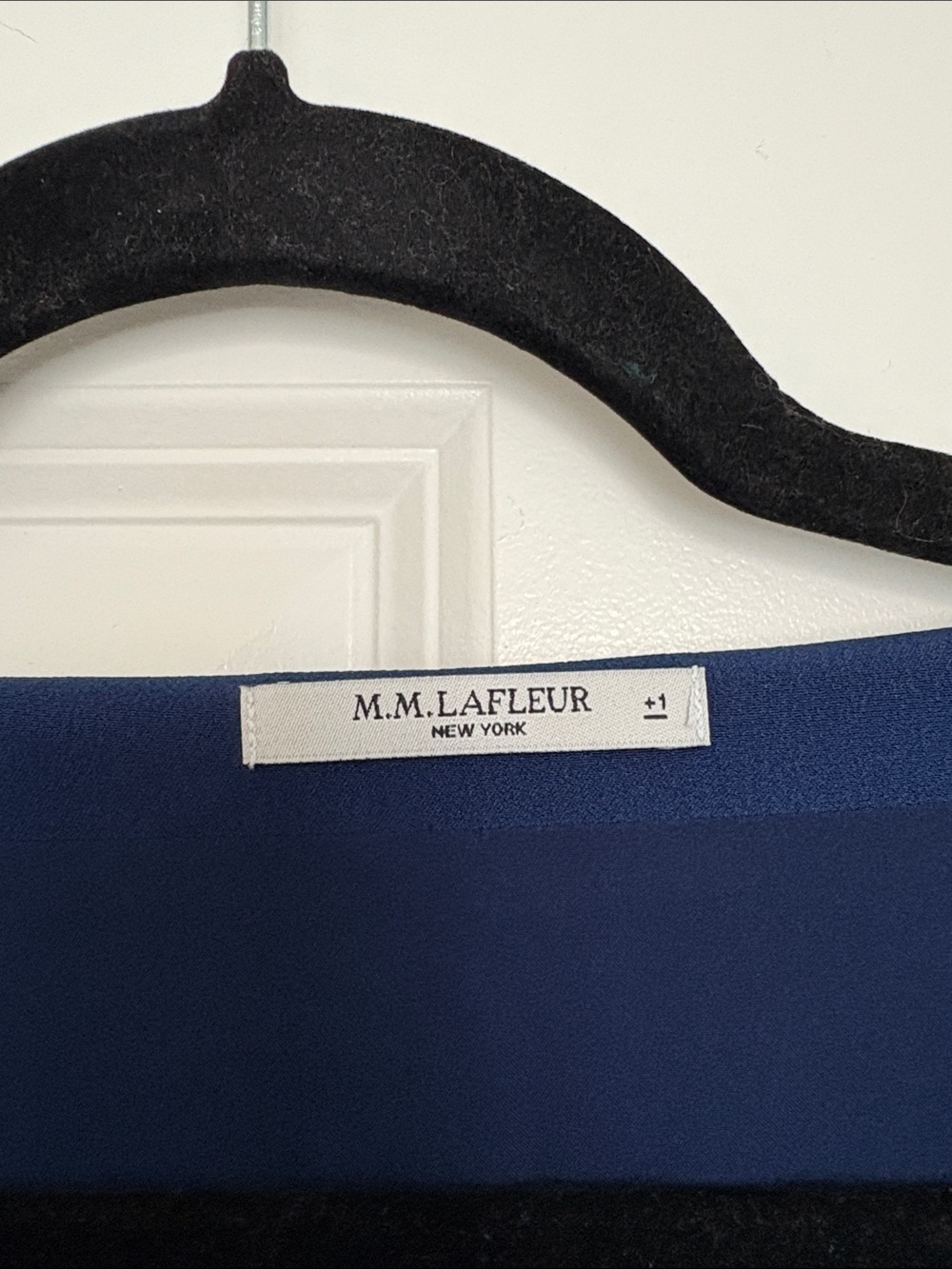 MM Lafleur Cowl Neck Long Sleeve Blouse in Royal Blue - Size 1X - Picture 2 of 6
